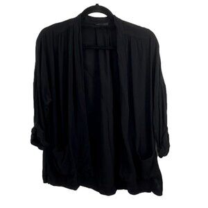 Aritzia Babaton Black Open Cardigan